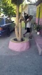 la policia abusando