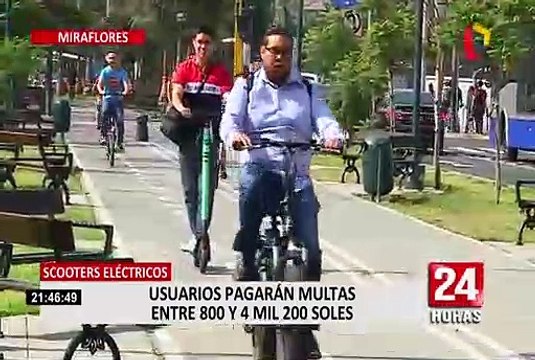 Miraflores multará a usuarios de scooters que incumplan reglamento