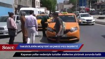 Trafiğe kapanan yollar nedeniyle turistler otellerine yürümek zorunda kaldı