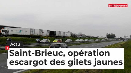 Download Video: Saint-Brieuc, opération escargot des gilets jaunes