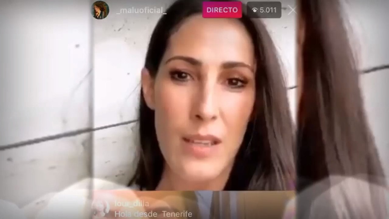 Malú hablando con sus seguidores en un directo de Instagram