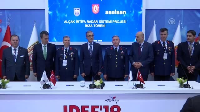 Idef'19 İş Birliği Anlaşmaları - Alçak İrtifa Radar Sistemi Projesi İmza Töreni
