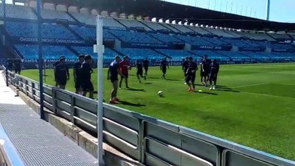 El Real Zaragoza Sigue Preparando el Partido contra el Depor