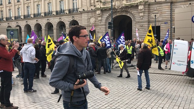 Manifestation du 1er mai en centre ville de Rennes
