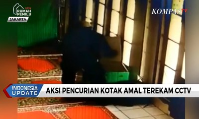 Aksi Pencurian Kotak Amal Terekam CCTV, Wajah Pelaku Dikenali Pengurus Masjid