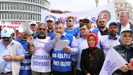 İşçiler Bolu Belediyesi önüne siyah çelenk bıraktı - BOLU