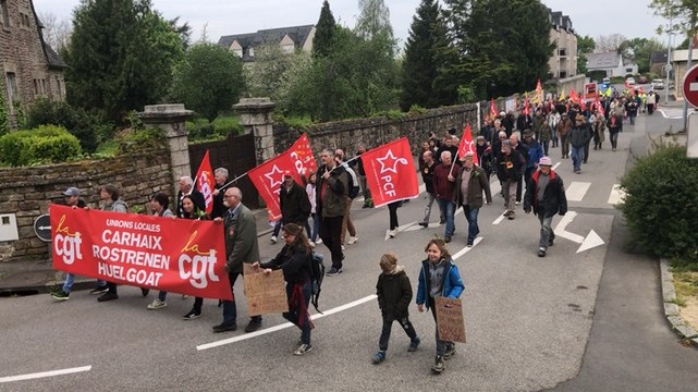 Carhaix. Manifestation du 1er mai