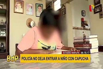 Denuncian que policía impidió ingreso de menor de edad al estadio de Matute