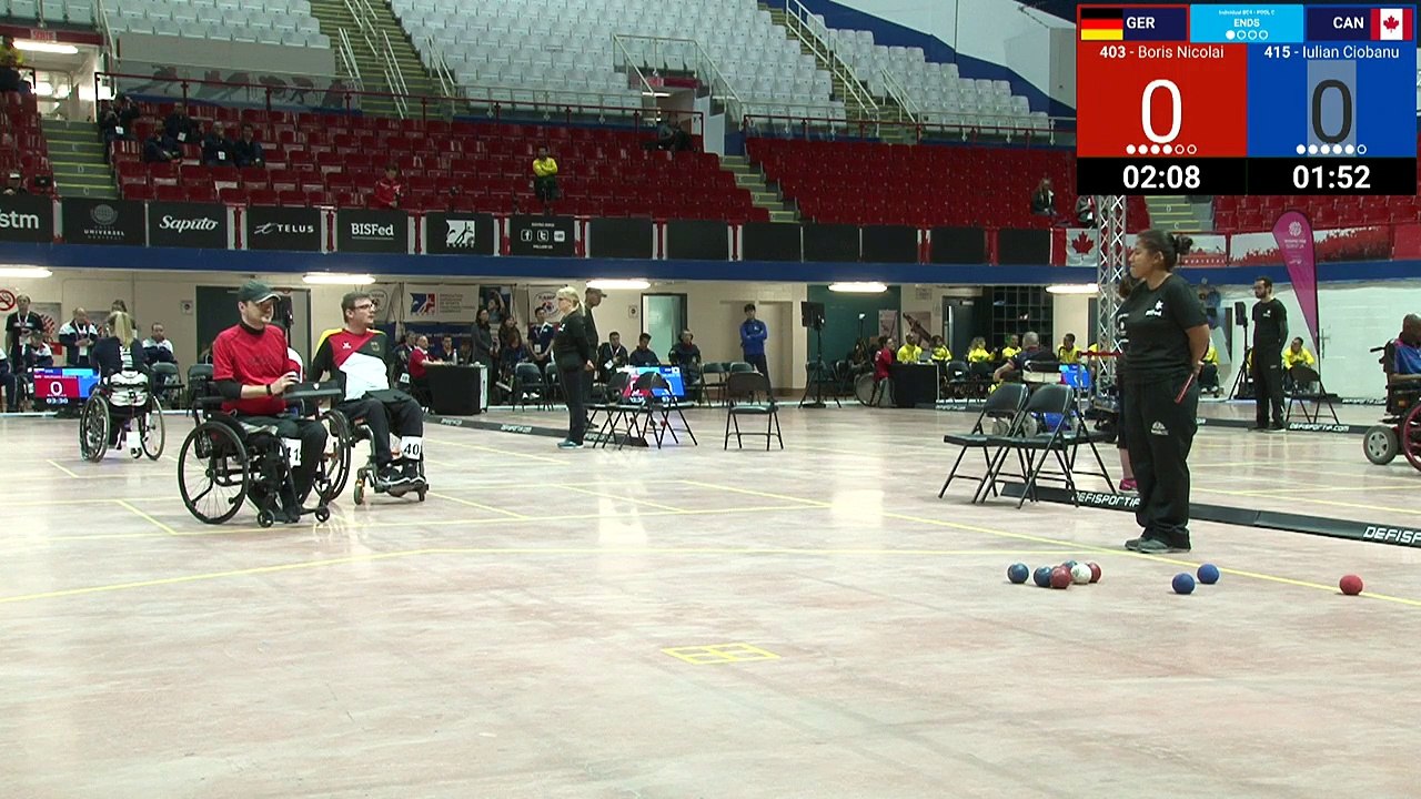 2019-05-01-Défi_Sportif-Boccia-Terrain_3-Lulian Ciobanu_CAN_vs_Boris Nicolai_GER