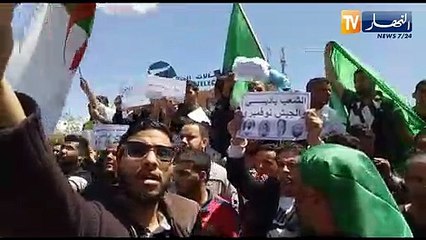 مسيرات سلمية في الجلفة داعمة للجيش  تحت شعار "جيش بلادي ياشجعان طهر بلادك من الخيان"