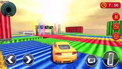 Car Driving & Racing On Crazy Sky Tracks - Stunts Car - Android Gameplay FHD #2