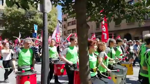UGT y CCOO de Navarra reivindican más derechos