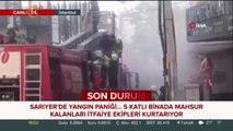 Sarıyer'de yangın paniği