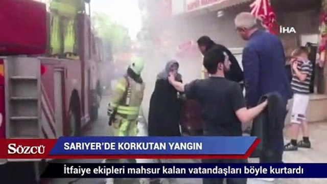 İstanbul'da korkutan yangın! Mahsur kalanlar var