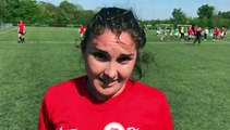 Coupe LAuRA Foot Féminine – Anne-Laure PERROT réagit après l’élimination du FC PONTCHARRA SAINT-LOUP contre l’AS SAINT-ETIENNE B