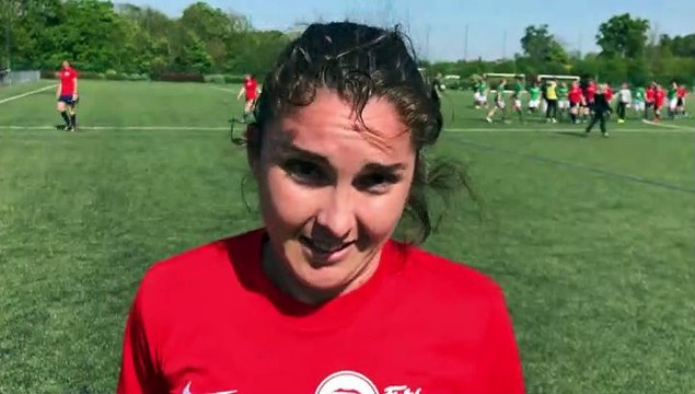 Coupe LAuRA Foot Féminine – Anne-Laure PERROT réagit après l’élimination du FC PONTCHARRA SAINT-LOUP contre l’AS SAINT-ETIENNE B
