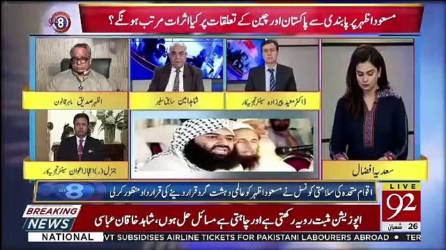 Was UN's Decision To Declare Masood Azhar Terrorist Is In Favor Of Pakistan.. Shahid Amin Telling