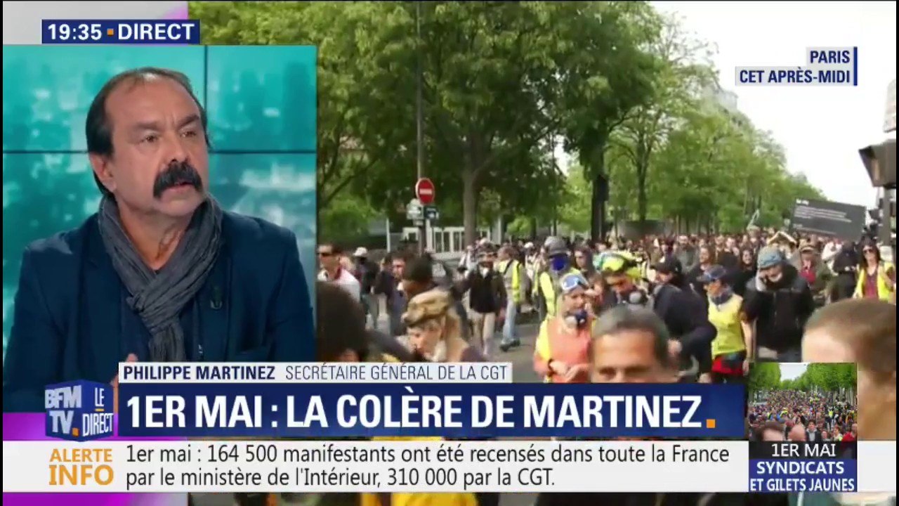 Philippe Martinez: La CGT "a beaucoup de revendications sociales communes" avec les gilets jaunes