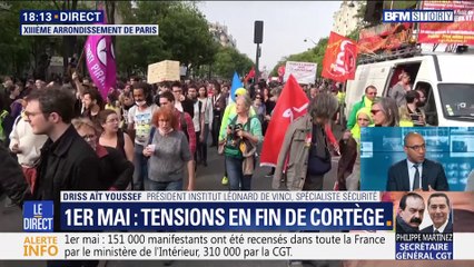 1er mai: tensions en fin de cortège (3/3)