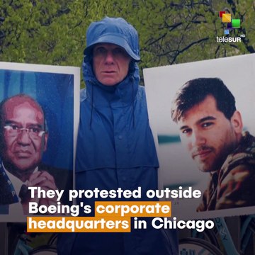 Relatives Of Crash Victims Protests Outside Boeing HQs