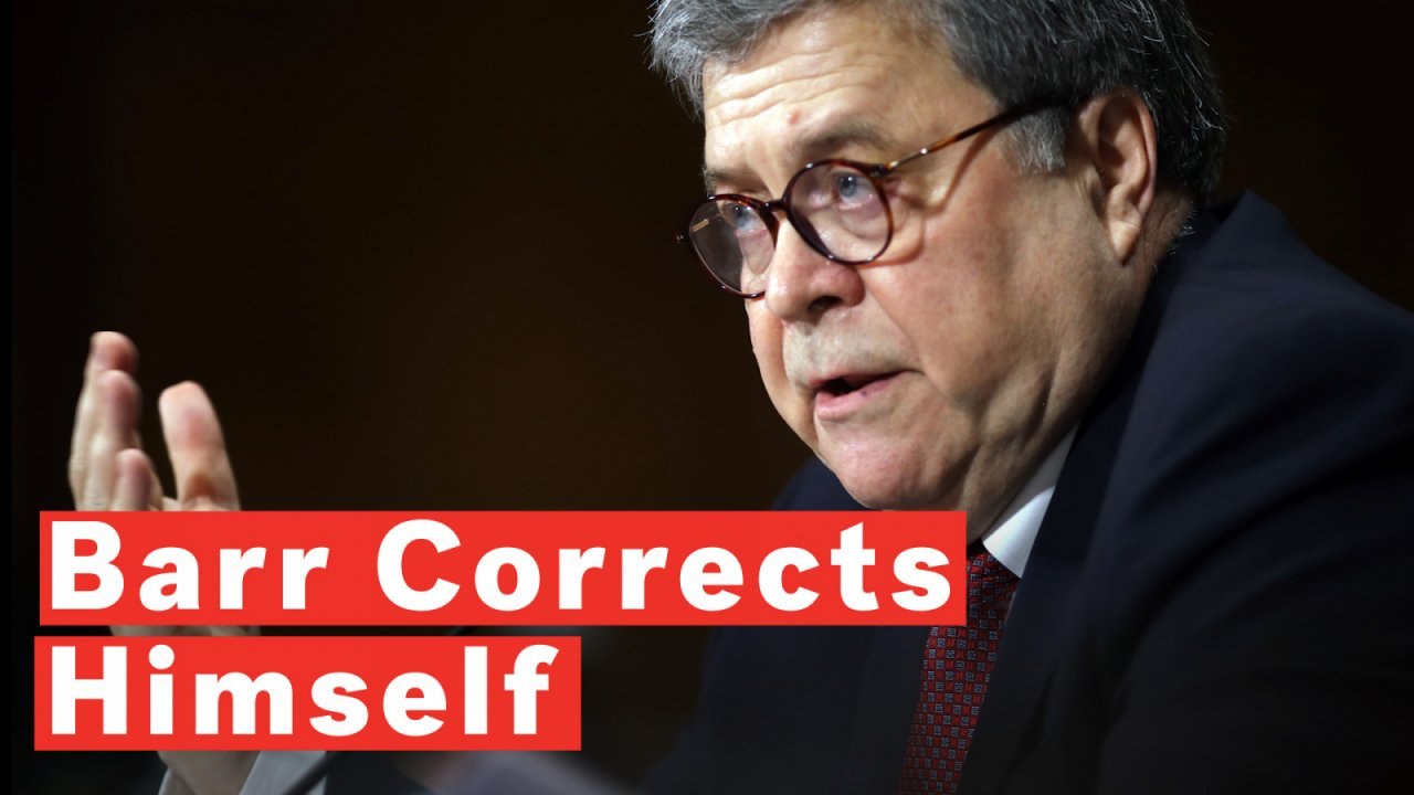 Barr Corrects Himself, Confirms Trump Campaign Was Warned In 2016 About Russian Interference