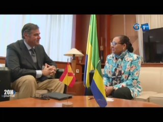 RTG/Echange de l’ambassadeur d’Espagne Fernando Alonso Navaridas avec la présidente du SENAT