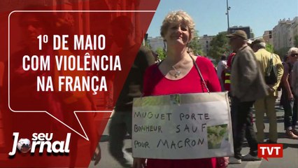 Na França, repressão policial e violência nos atos de 1º de Maio