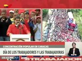 Presidente Nicolás Maduro em marcha do 1ª de maio em Caracas