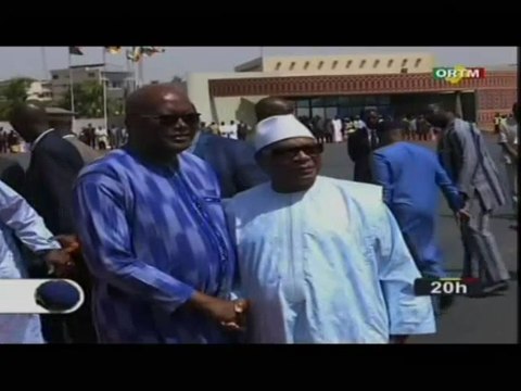 ORTM/Visite du Président de la république, Ibrahim Boubacar Keïta à Ouagadougou pour la réunion extraordinaire du G5 Sahel