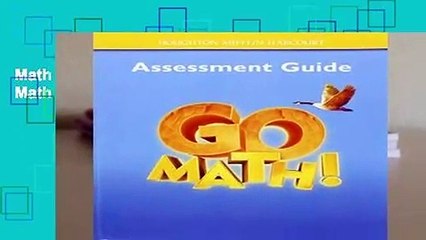Math Assessment Guide Level 4: Hmh Math (Hmh Go Math 2011)