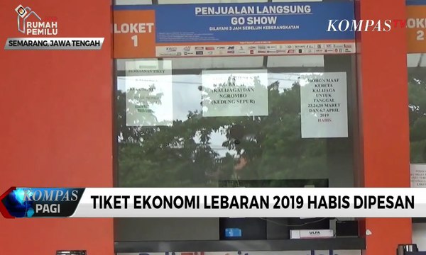 Tiket KA Ekonomi Lebaran 2019 Habis Dipesan