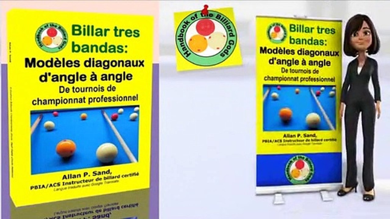 Livre vidéo pour Billar tres bandas: Modèles diagonaux d'angle à angle (fr)
