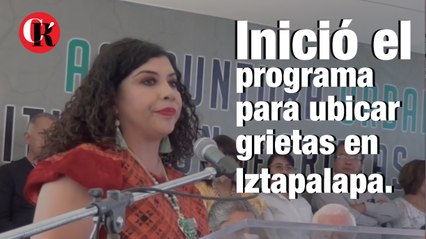 Inició el programa para ubicar grietas en Iztapalapa.
