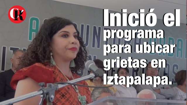 Inició el programa para ubicar grietas en Iztapalapa.