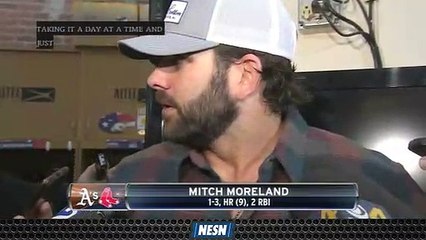 Mitch Moreland Reflects On Three-Game Sweep Of Athletics