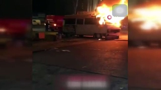 Başkentte kokoreççinin ekmek teknesi alev alev yandı