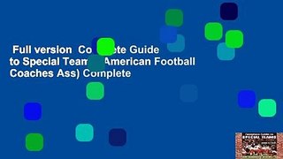 Full version  Complete Guide to Special Teams (American Football Coaches Ass) Complete