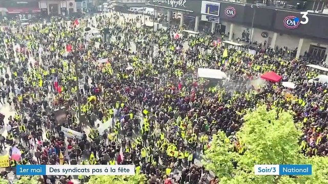 Le 1er-Mai des syndicats confisqué par les casseurs