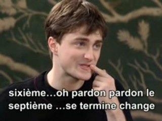 Interview Daniel Radcliffe / Harry Potter 6 en VOSTF