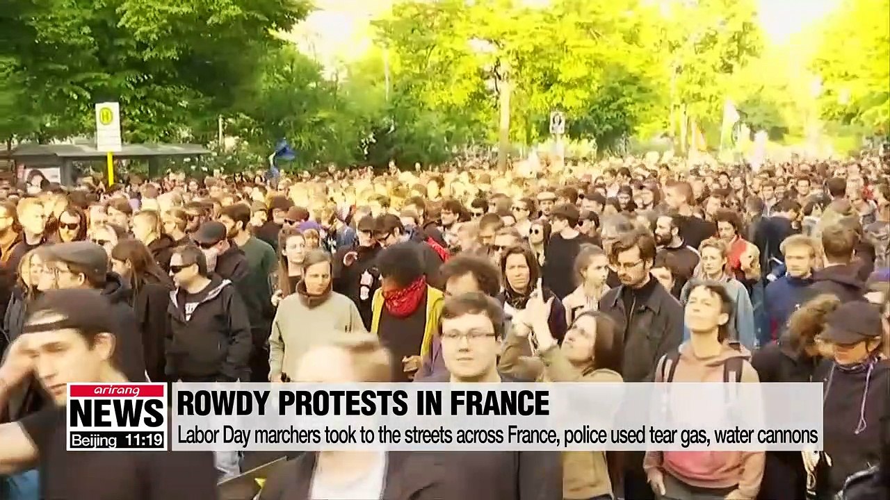 Labor Day protests take place across Europe to mark May Day
