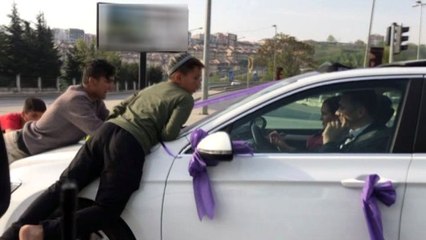 İstanbul'da Trafikte "Bahşiş" Terörü Kamerada