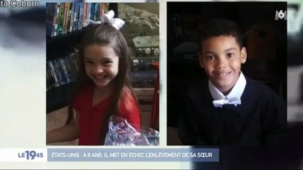 Regardez ces images qui font froid dans le dos, d'un jeune américain de 8ans qui sauve sa soeur d'un enlèvement - Regardez