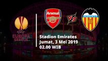 Jadwal Pertandingan Semifinal Liga Eropa, Arsenal Menghadapai Valencia, Jumat (3/5)