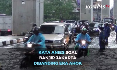 Kata Anies Soal Banjir Jakarta Dibanding Era Ahok
