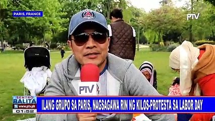Ilang grupo sa Paris, nagsagawa rin ng kilos-protesta sa Labor Day