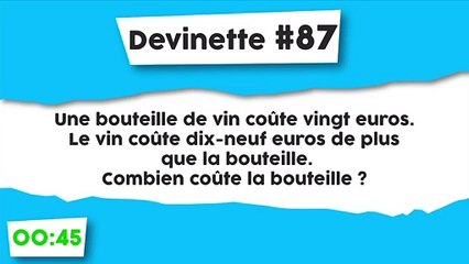 Devinette #87 : Une bouteille