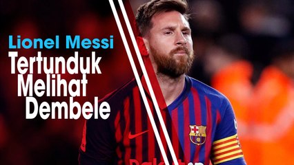 Dembele Gagal Manfaatkan Peluang Emas untuk Cetak Gol, Messi Tertunduk dan Jatuhkan Badan ke Tanah