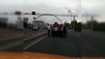 Patenli gençlerin tehlikeli yolculuğu kamerada