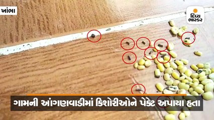 આબલિયાળા ગામે આંગણવાડીમાંથી કિશોરીઓ માટે આપવામાં આવેલા પેકેટમાં જીવાત નીકળી