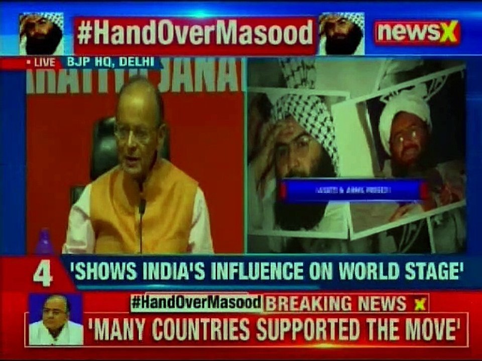 Arun Jaitley, Nirmala Sitharaman on Masood Azhar being declared Global terrorist by United Nations